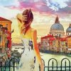 Girl In Venice Art paint by number