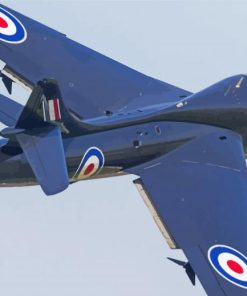 Hawker Hunter Aircraft paint by number