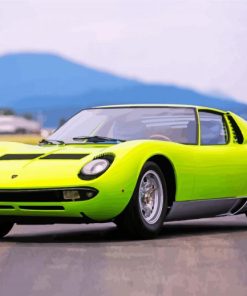 Lamborghini Miura paint by number