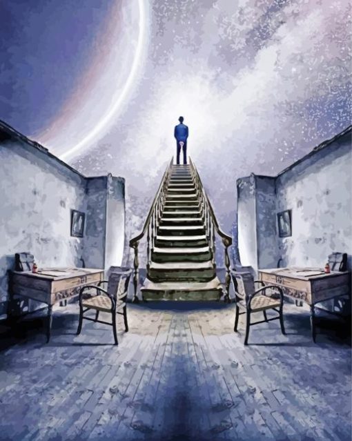 Last Stairs To Moon paint by number