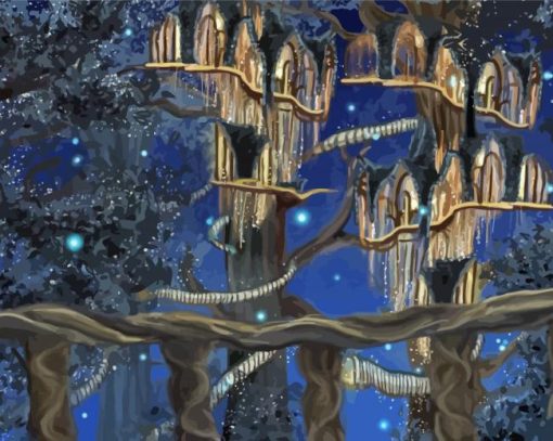 Lothlorien Land Art paint by number