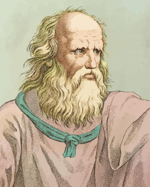 Philosopher Plato paint by number