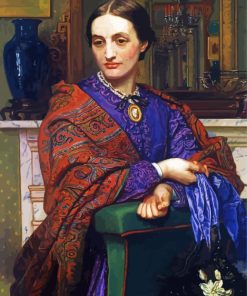 Portrait Of Fanny Holman Hunt By William Holman Hunt paint by number