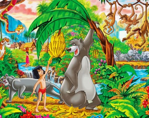 The Jungle Book Animation paint by number