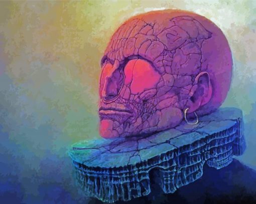 Aesthetic Beksinski paint by number