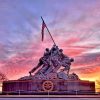 Iwo Jima Memorial Virginia paint by number