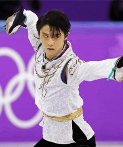 Japanese Figure Skater Yuzuru Hanyu paint by number