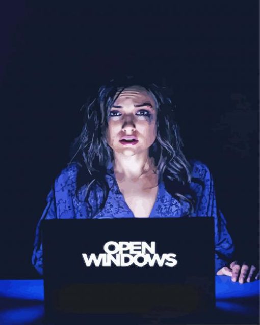 Open Windows Movie Poster paint by number