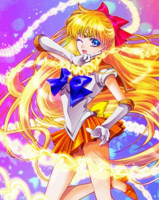 Pretty Sailor Venus paint by number