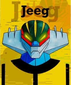 Jeeg Robot Paint By Numbers