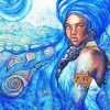 Blue Yemaya Orisha Paint By Numbers