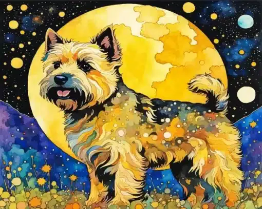 Norwich Terrier Art Paint By Number