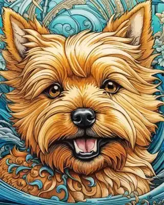 Norwich Terrier Paint By Number