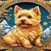 Norwich Terrier Art Paint By Number