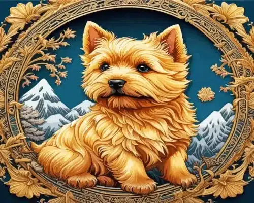 Norwich Terrier Art Paint By Number